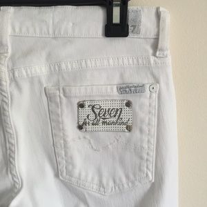7 FOR ALL MANKIND White Bootcut Jeans